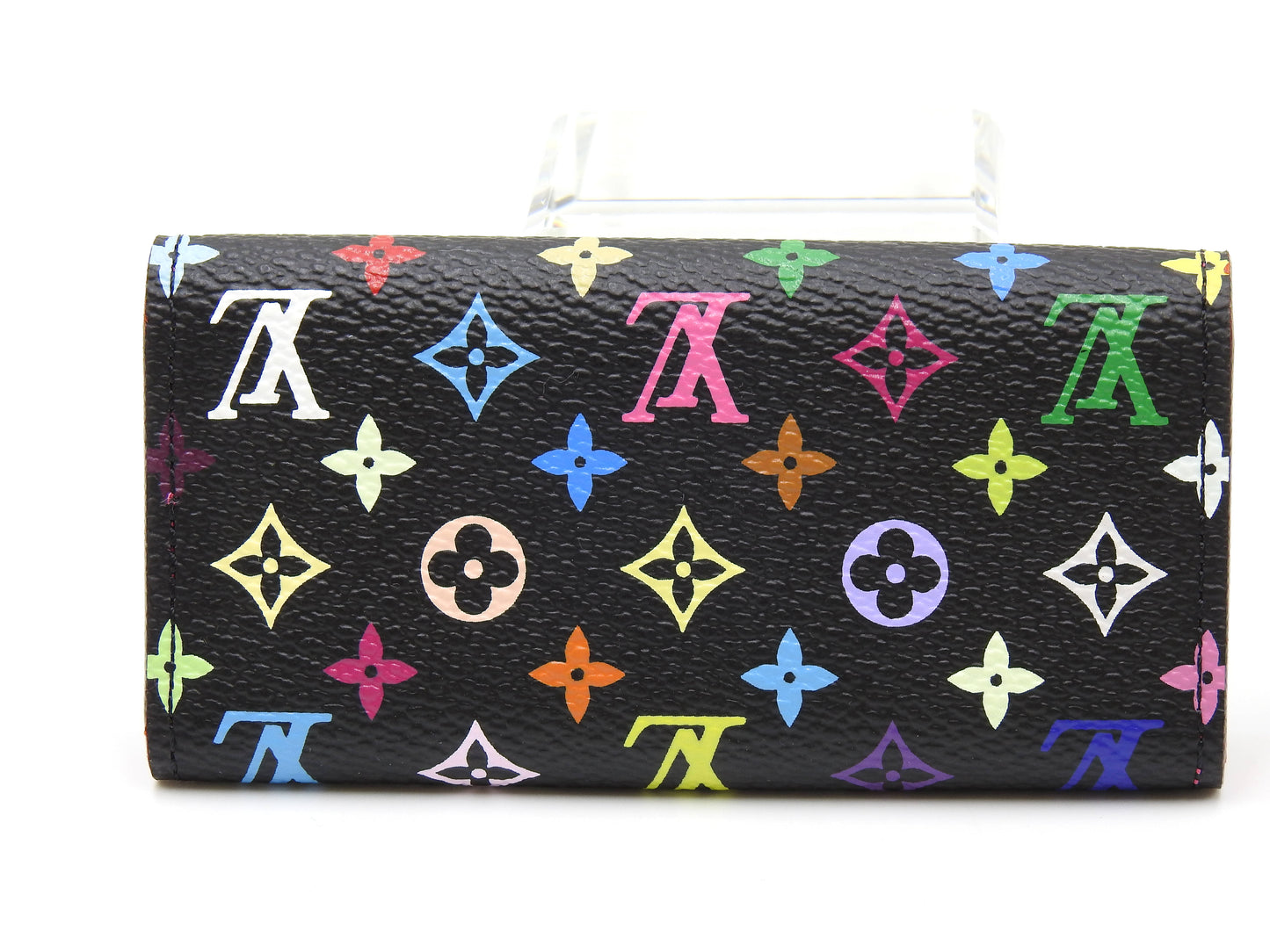 LOUIS VUITTON Multicles 4 Ring Key Holder Monogram Multicolor Black M93732
