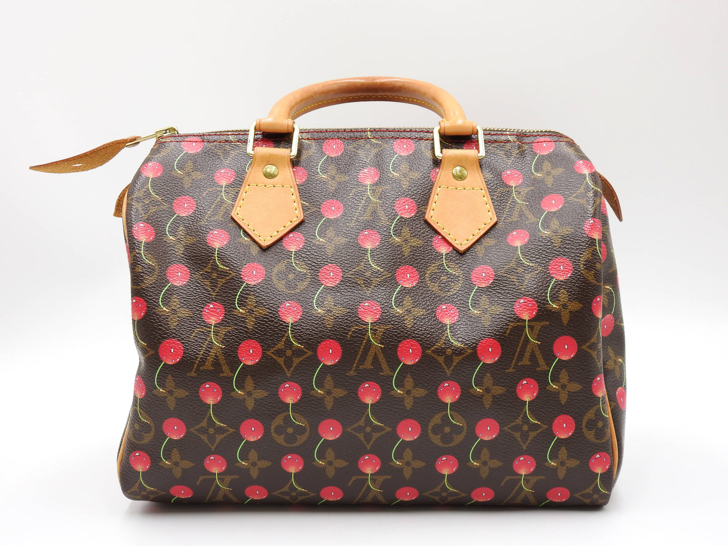LOUIS VUITTON Monogram Cherry Speedy 25 Hand Bag Boston Bag Canvas M95009