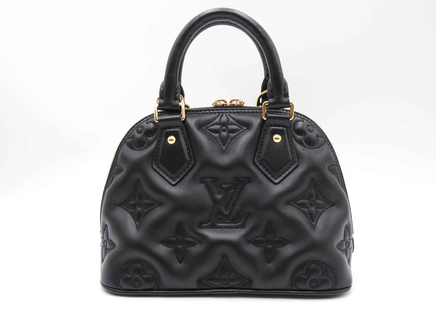 LOUIS VUITTON Alma BB 2way Shoulder Hand Bag Bubblegram Black M59793