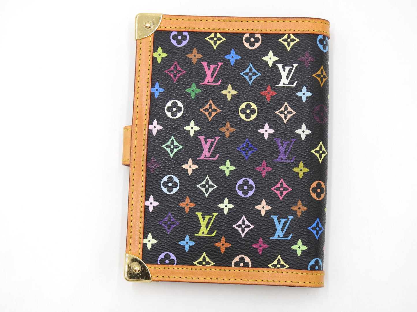 LOUIS VUITTON Monogram Multicolor Agenda PM Day Planner Black R20895