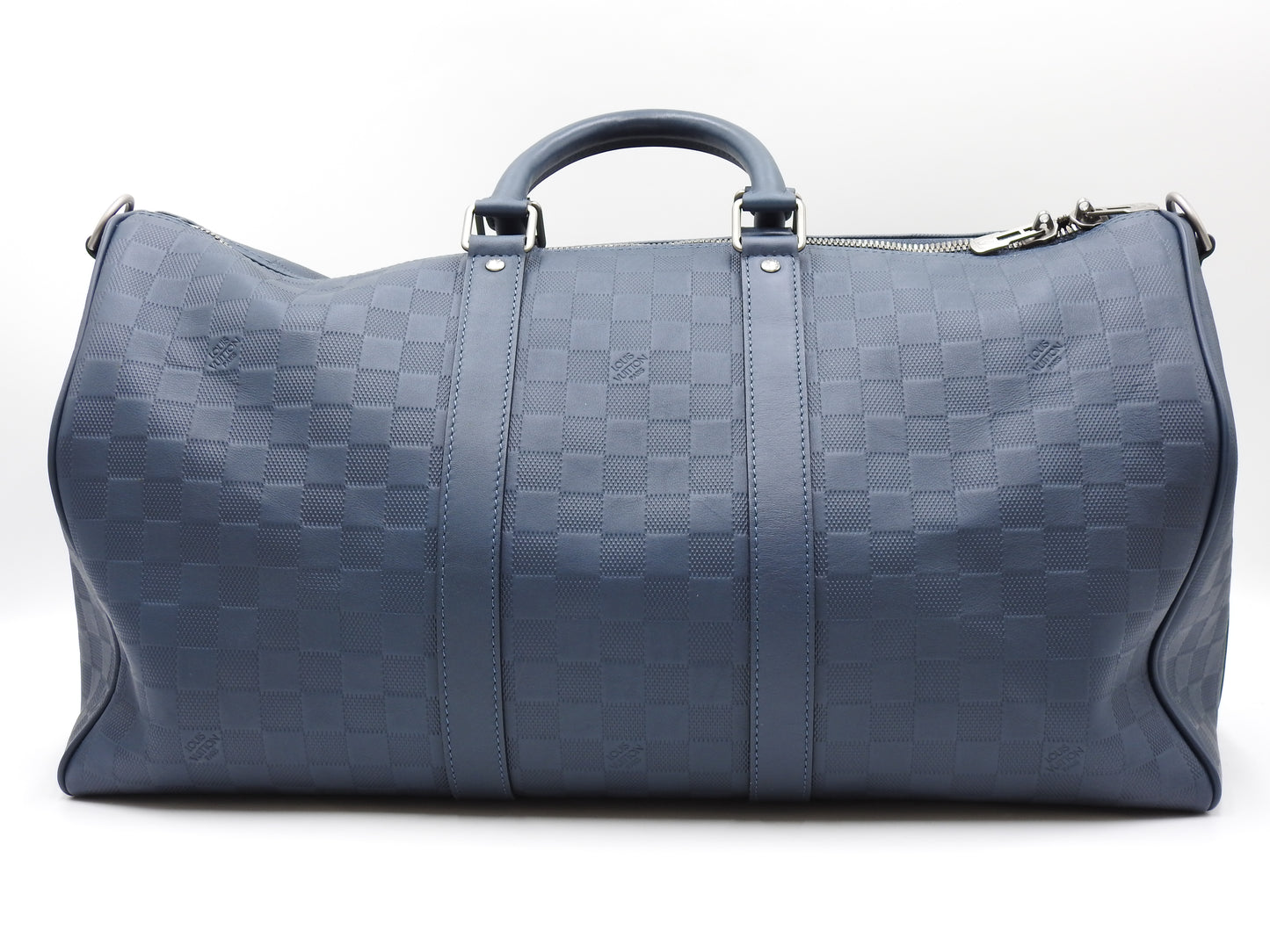 LOUIS VUITTON Damier Infini Keepall 45 Bandouliere Boston Bag Cosmos N41195