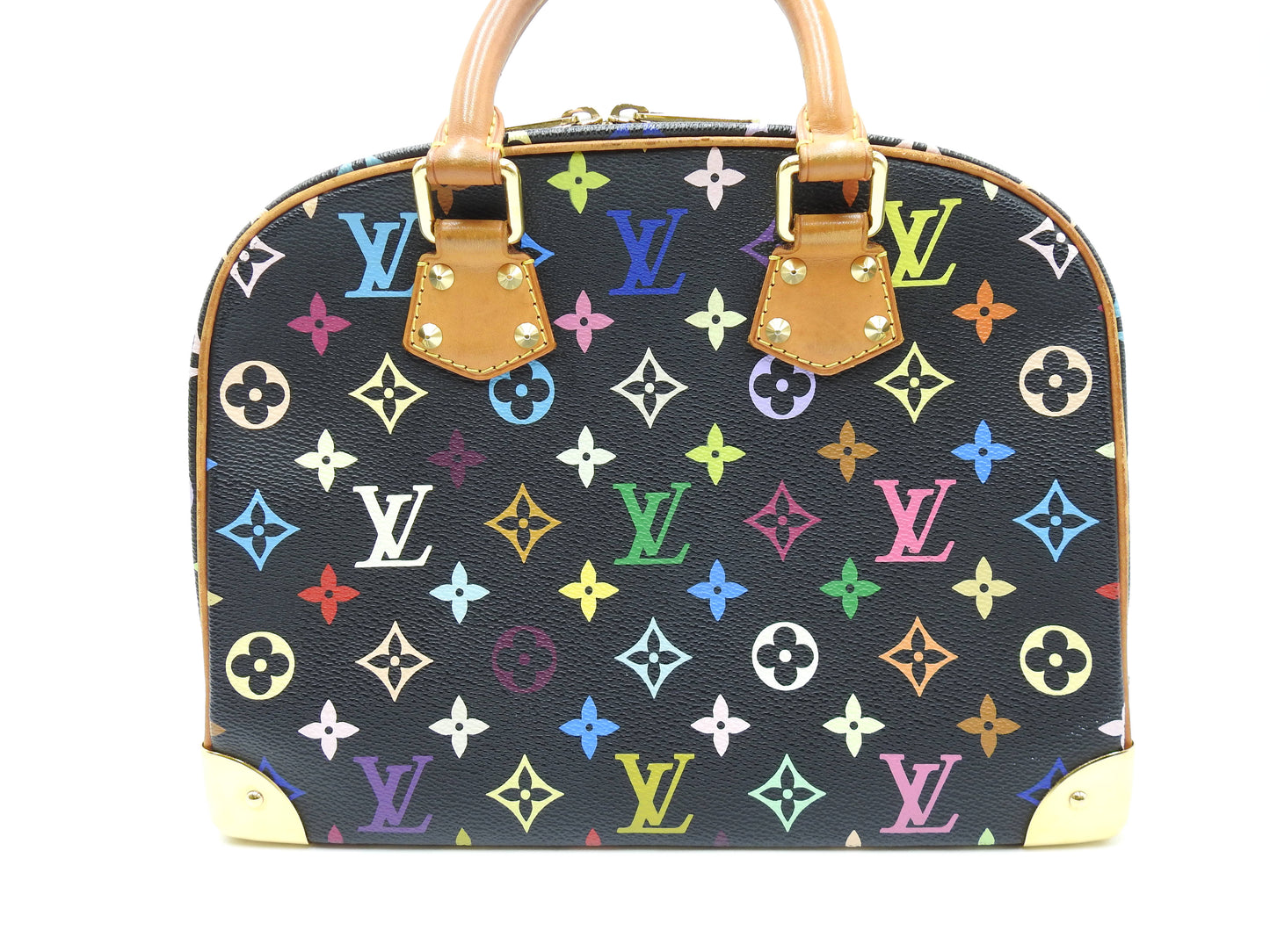 LOUIS VUITTON Trouville Hand Bag Multicolor Noir Black M92662