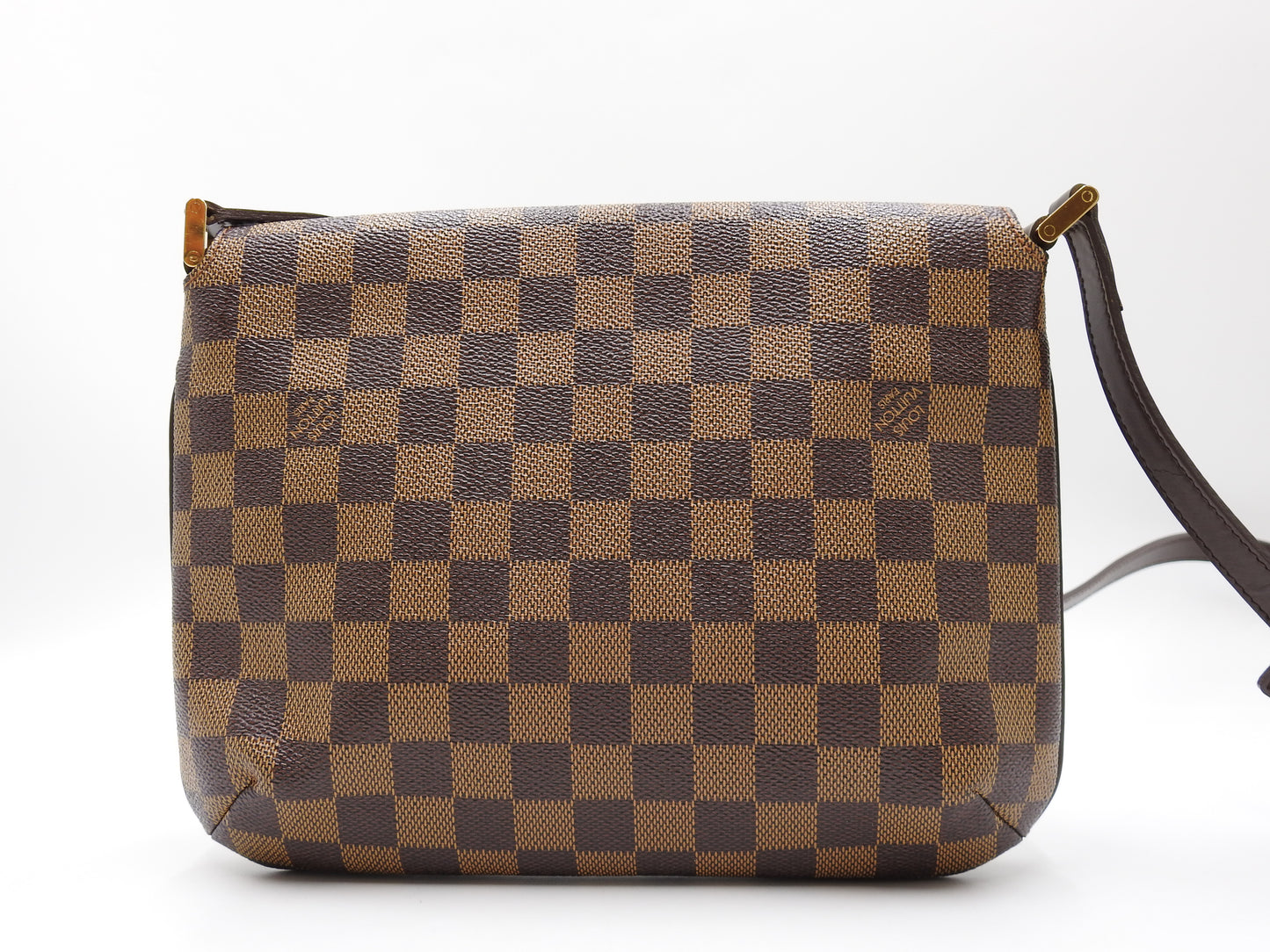 LOUIS VUITTON Musette Tango Long Crossbody Shoulder Bag Damier Ebene N51301