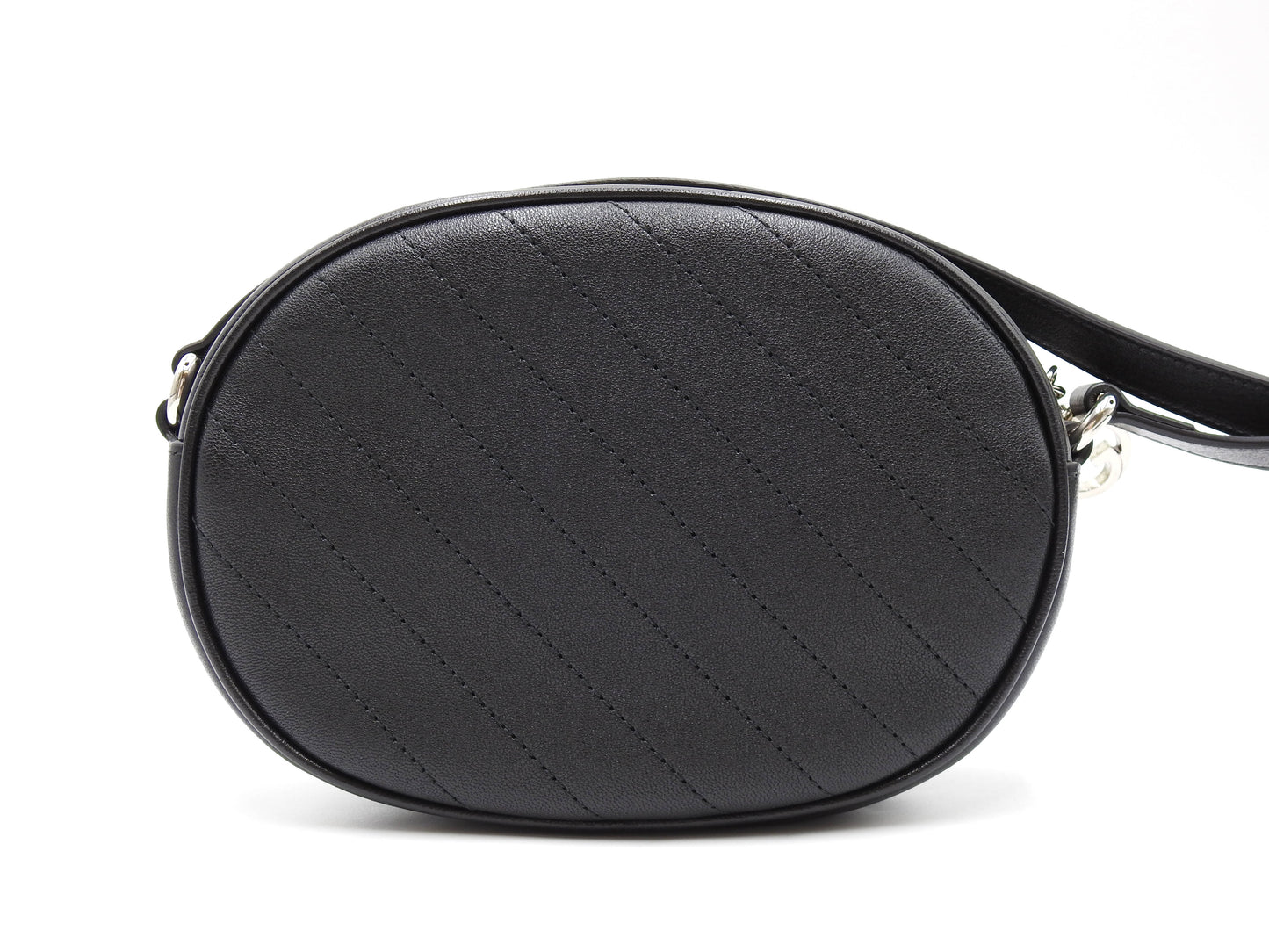 GUCCI Mini Blondie Interlocking G Crossbody Shoulder Bag Black 760175
