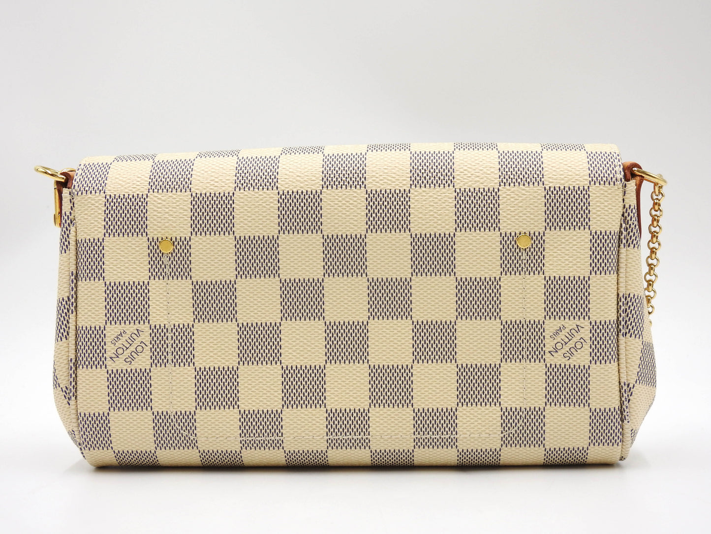 LOUIS VUITTON Damier Azur Favorite PM 2way Shoulder Hand Bag Canvas N41266