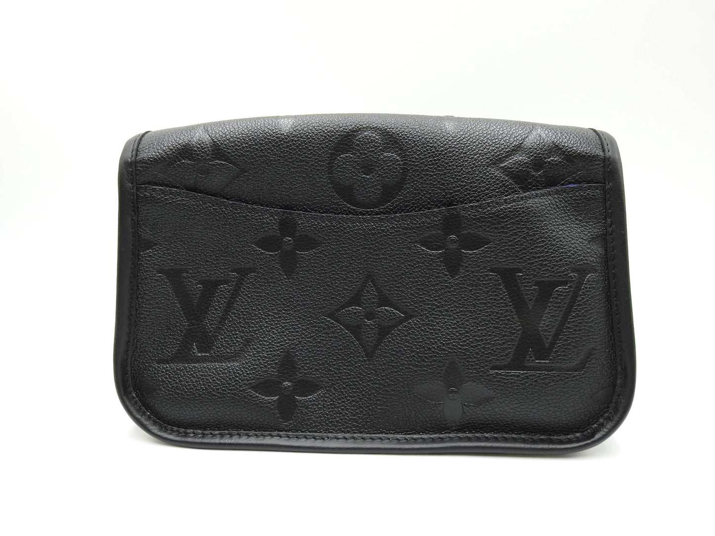 LOUIS VUITTON Monogram Empreinte Diane Shoulder Hand Bag Black M46386