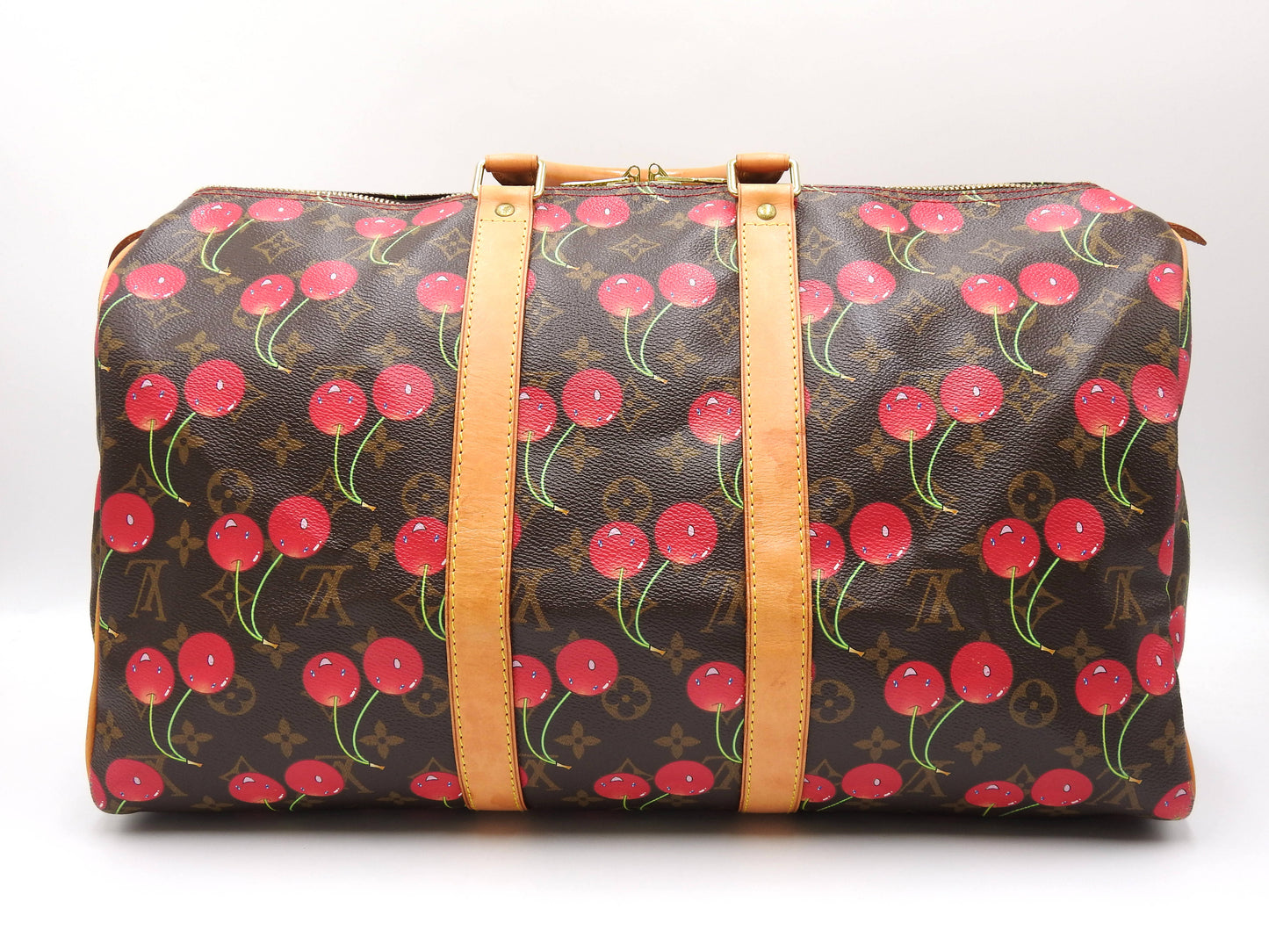 LOUIS VUITTON Monogram Cherry Keepall 45 Hand Bag Boston Bag Canvas M95011