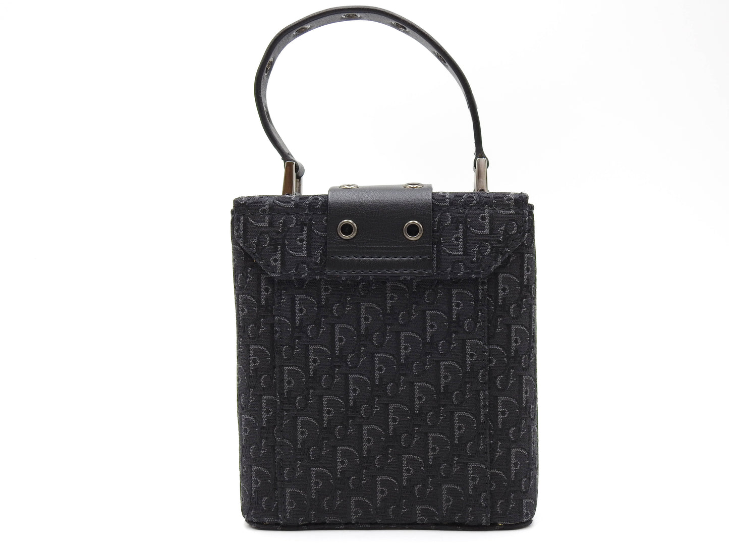 Christian Dior Trotter Street Chic Top Handle Small Vanity Bag Black