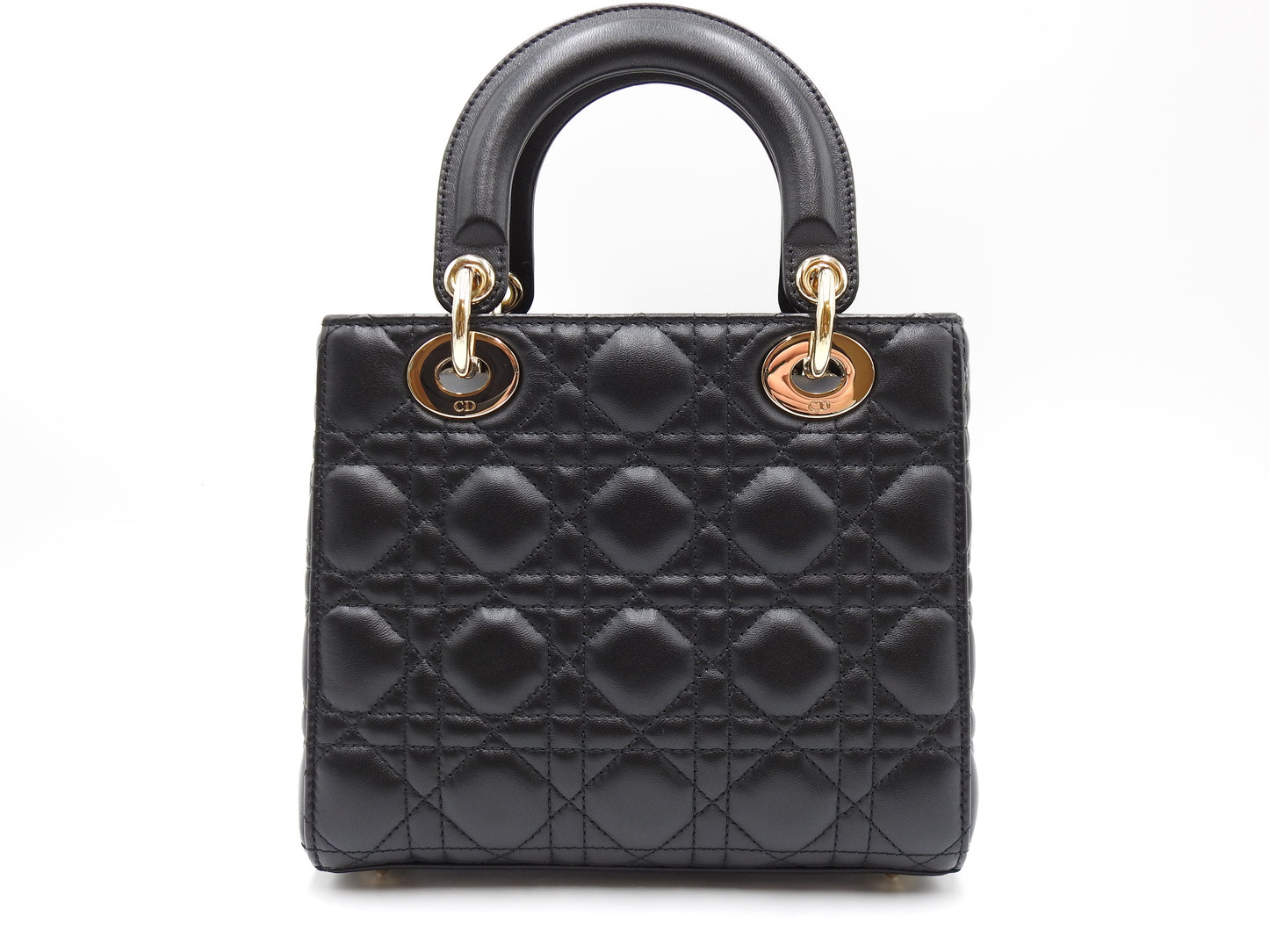 Christian Dior My Abc Lady Dior Small Shoulder Hand Bag Lambskin Black