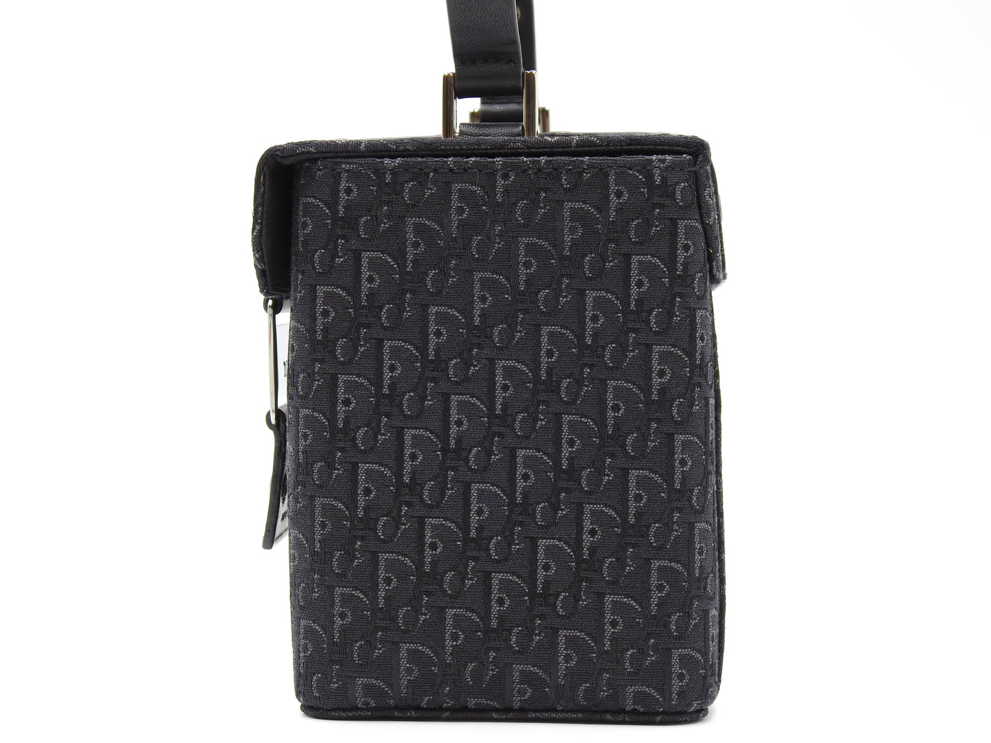 Christian Dior Trotter Street Chic Top Handle Small Vanity Bag Black