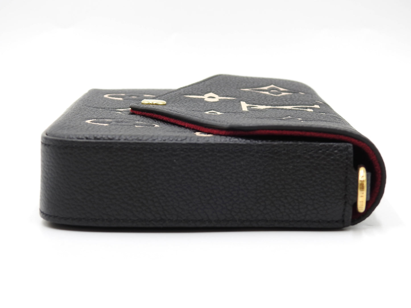 LOUIS VUITTON Pochette Felicie Clutch Hand Bag Empreinte Black Beige M82479