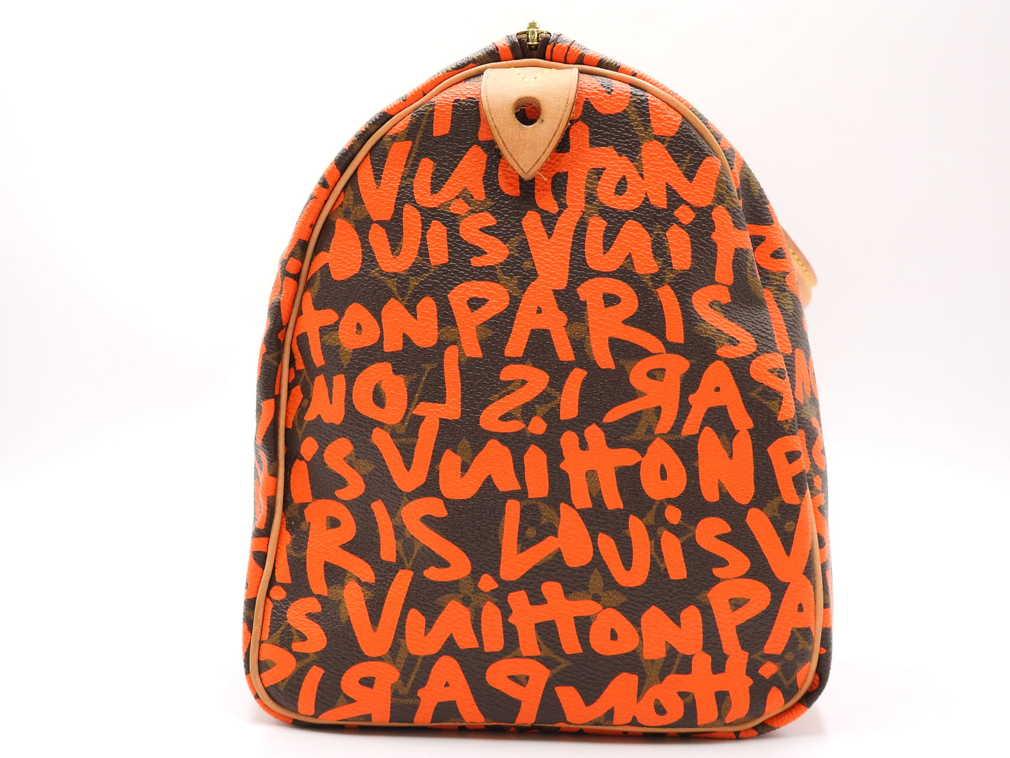 LOUIS VUITTON Monogram Graffiti Speedy 30 Boston Hand Bag Orange M93705