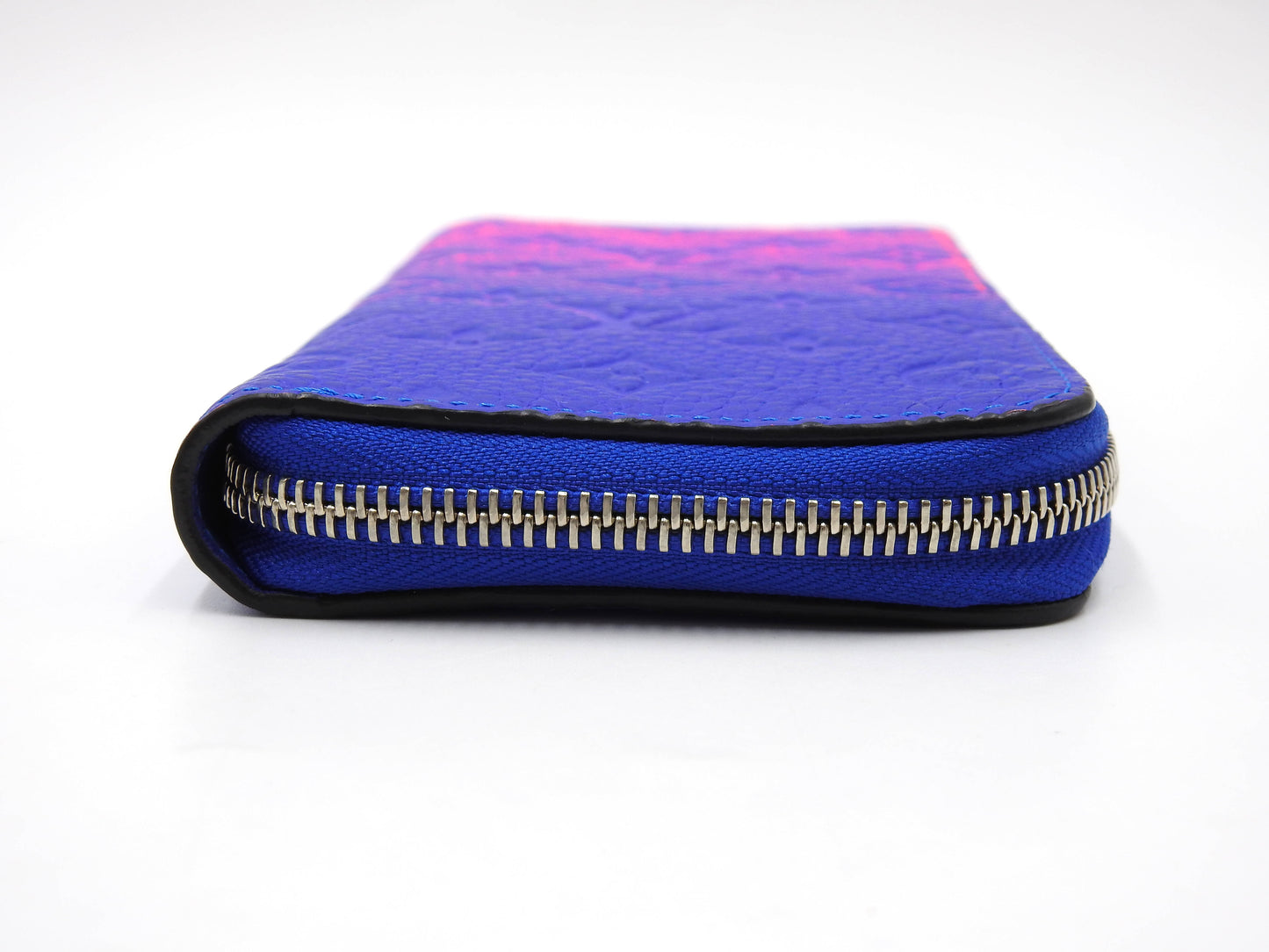 LOUIS VUITTON Monogram Illusion Zippy Wallet Vertical NM Blue Rose M81243
