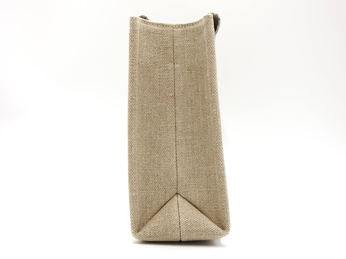 CHLOE Woody 2way Small Tote Bag Shoulder Bag Canvas Beige Gray