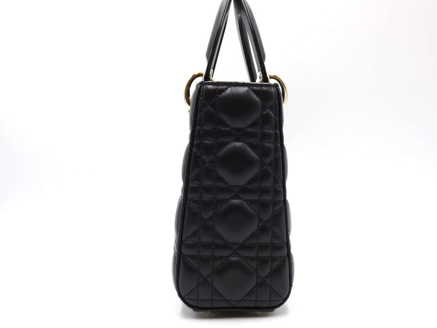 Christian Dior My Abc Lady Dior Small Shoulder Hand Bag Lambskin Black