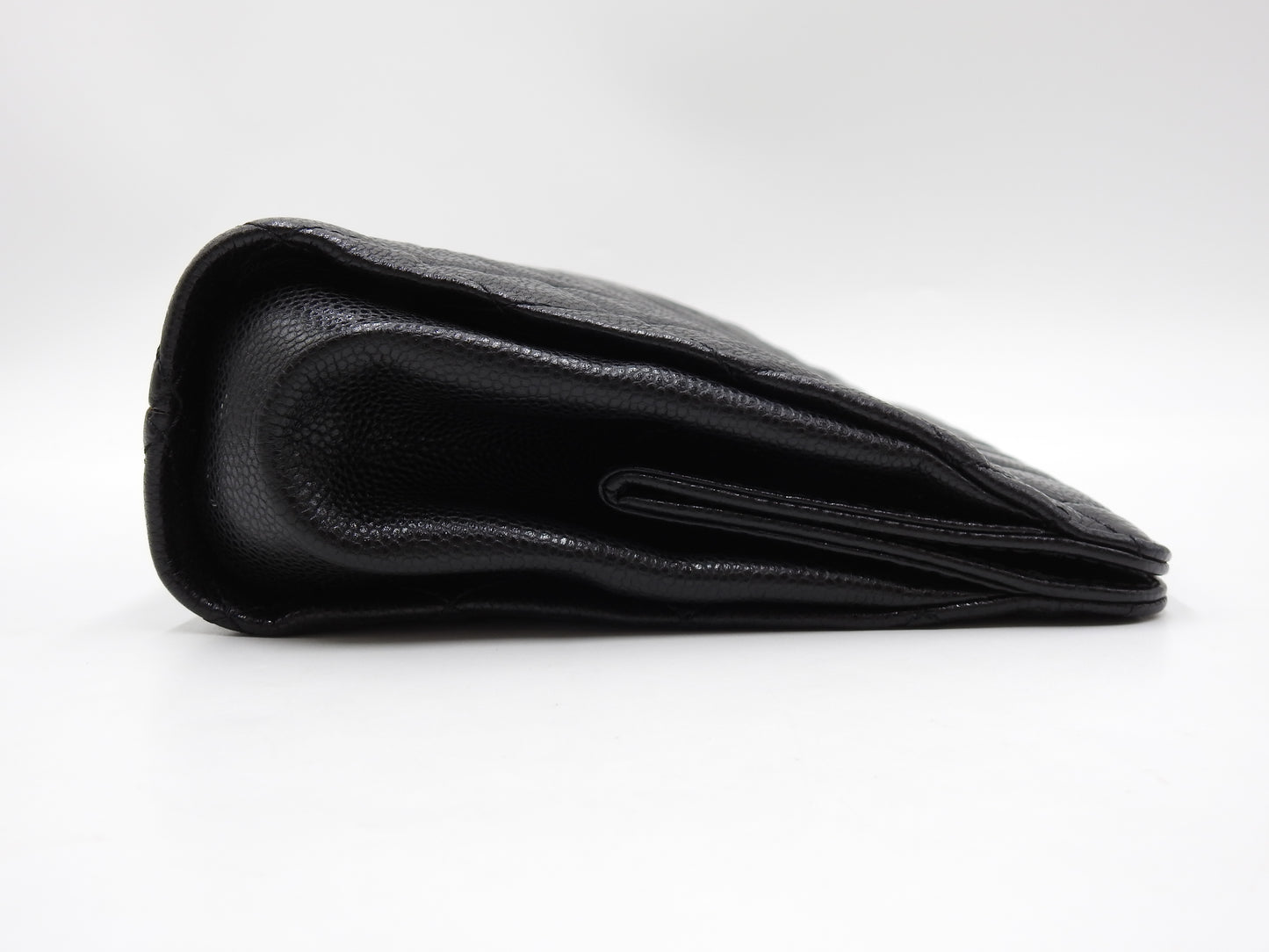 CHANEL Timeless Matelasse CC Clutch Bag Second Bag Caviarskin Black