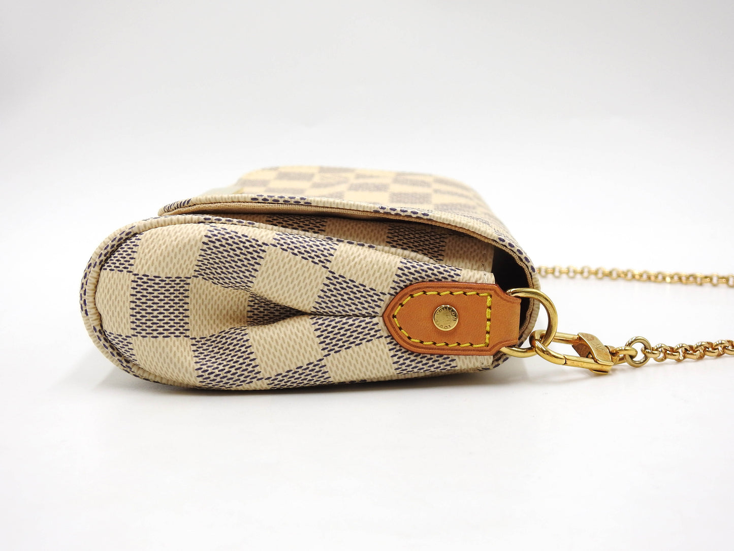 LOUIS VUITTON Damier Azur Favorite PM 2way Shoulder Hand Bag Canvas N41266