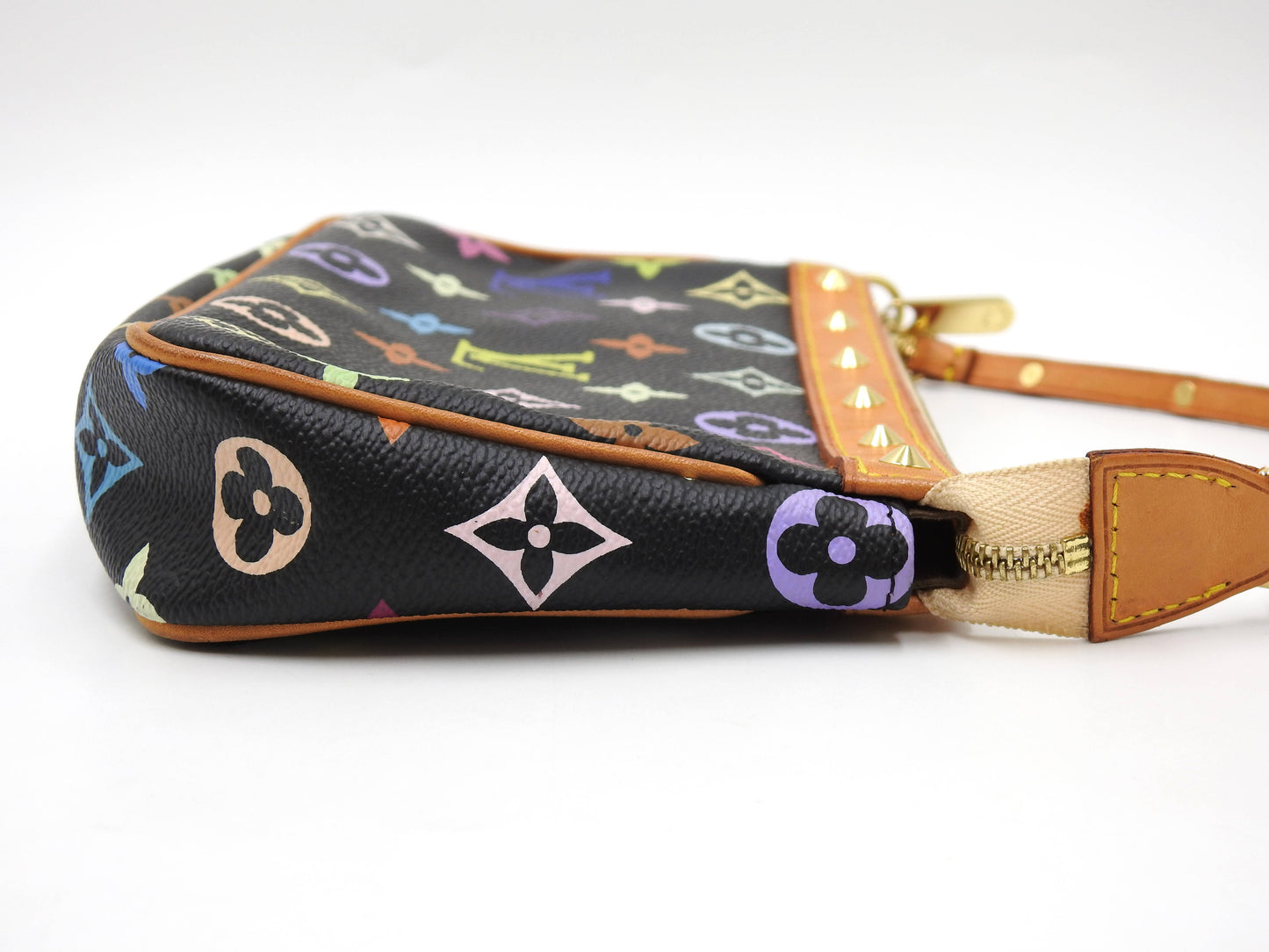 LOUIS VUITTON Pochette Accessories Pouch Monogram Multicolor Noir M92648