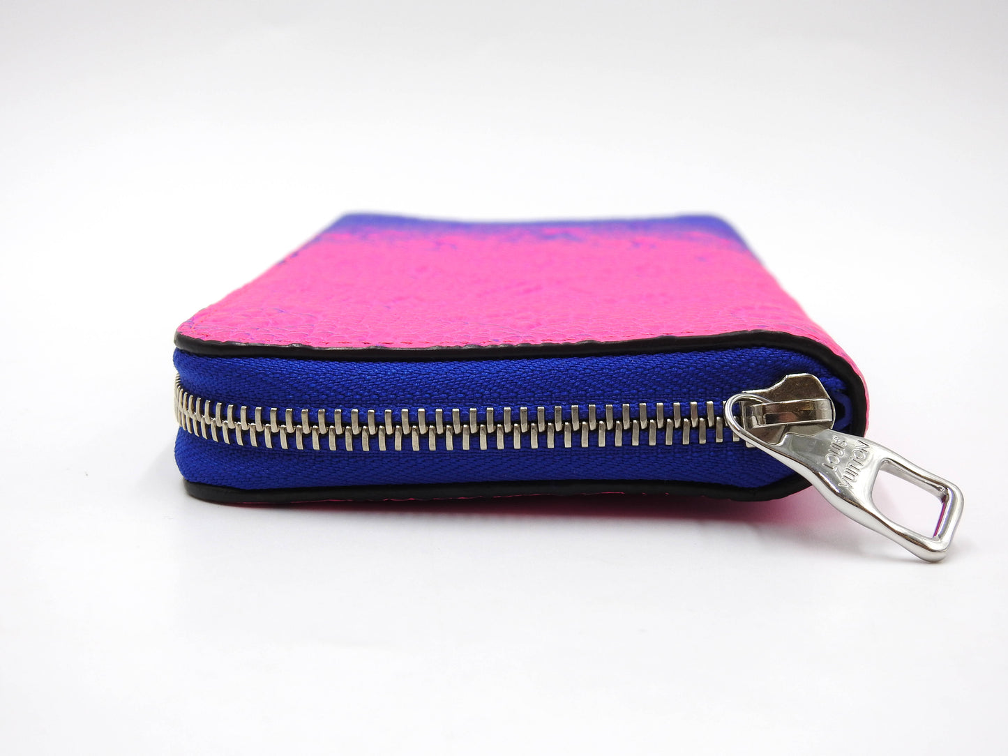 LOUIS VUITTON Monogram Illusion Zippy Wallet Vertical NM Blue Rose M81243