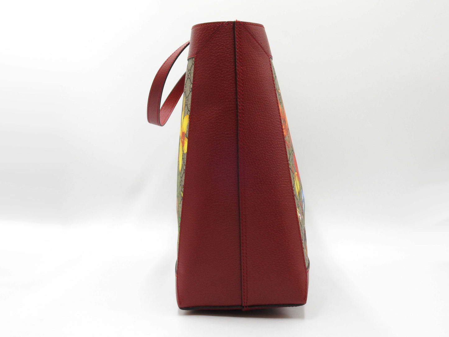 GUCCI GG Flora Supreme Ophidia Shoulder Tote Bag Beige Red 547947