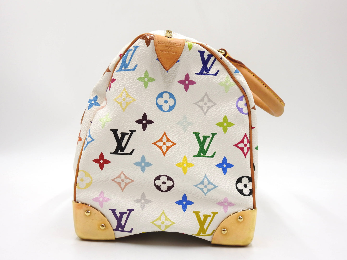 LOUIS VUITTON Speedy 30 Boston Hand Bag Multicolor Bron White M92643