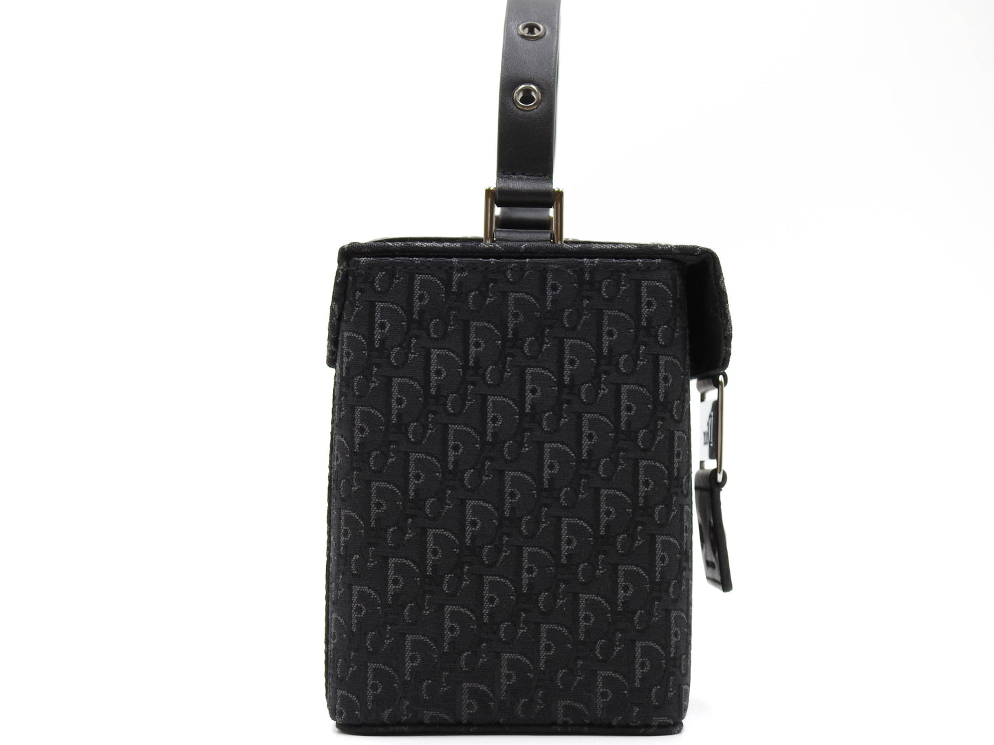 Christian Dior Trotter Street Chic Top Handle Small Vanity Bag Black