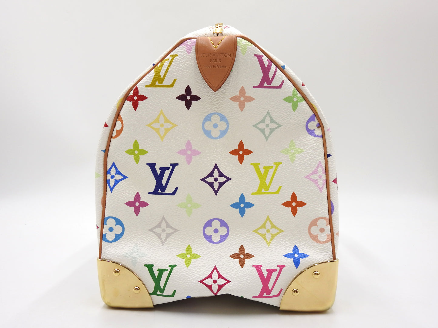 LOUIS VUITTON Speedy 30 Boston Hand Bag Multicolor Bron White M92643