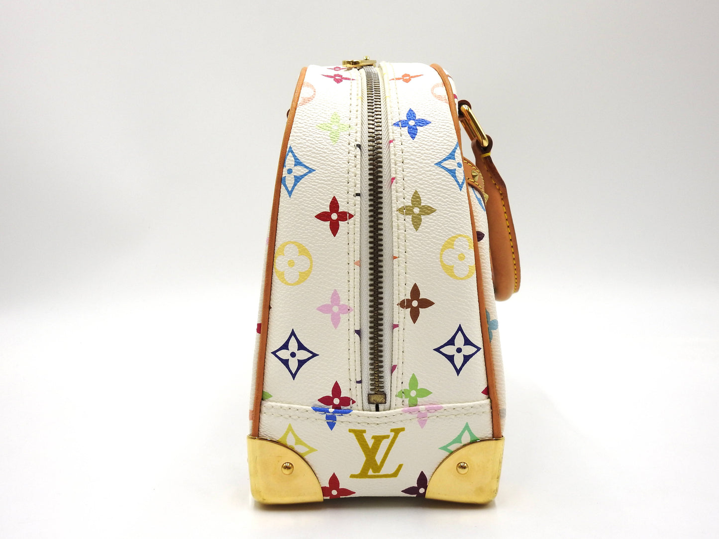 LOUIS VUITTON Trouville Hand Bag Multicolor Bron White M92663