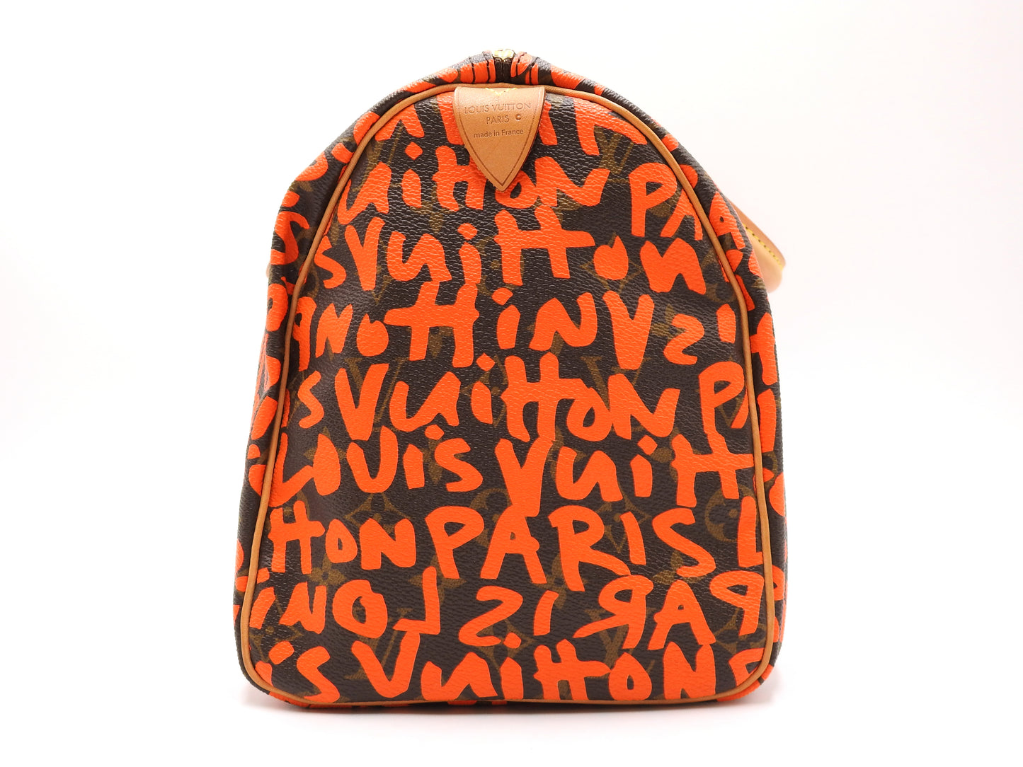 LOUIS VUITTON Monogram Graffiti Speedy 30 Boston Hand Bag Orange M93705