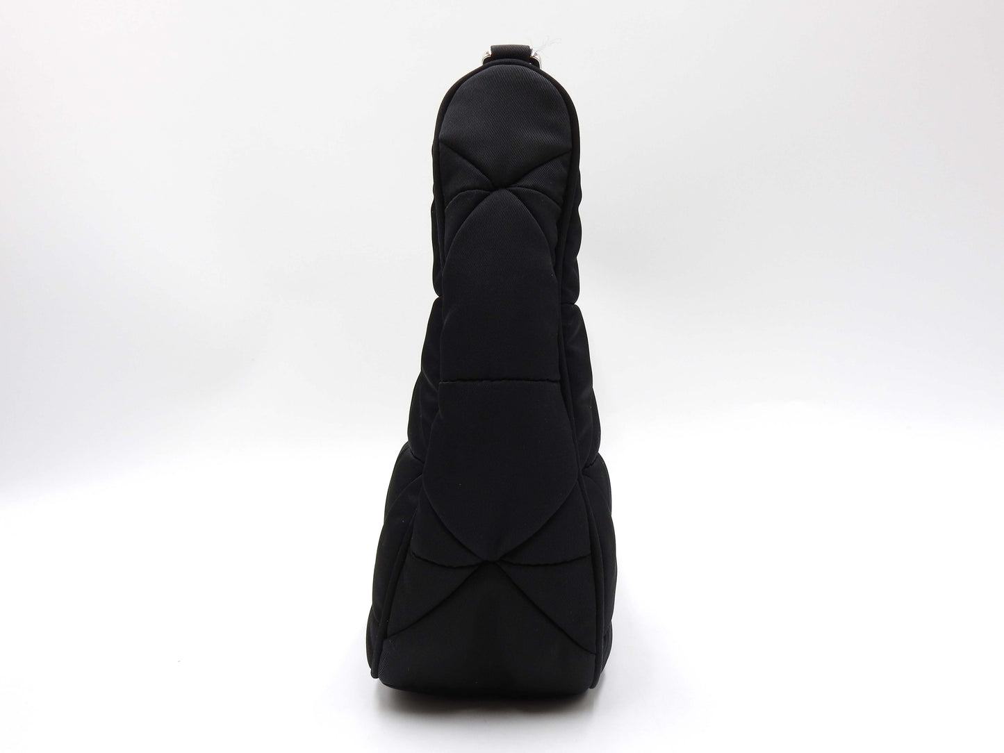 PRADA Padded Quilting Re-Nylon Crossbody Shoulder Bag Black 1BC151