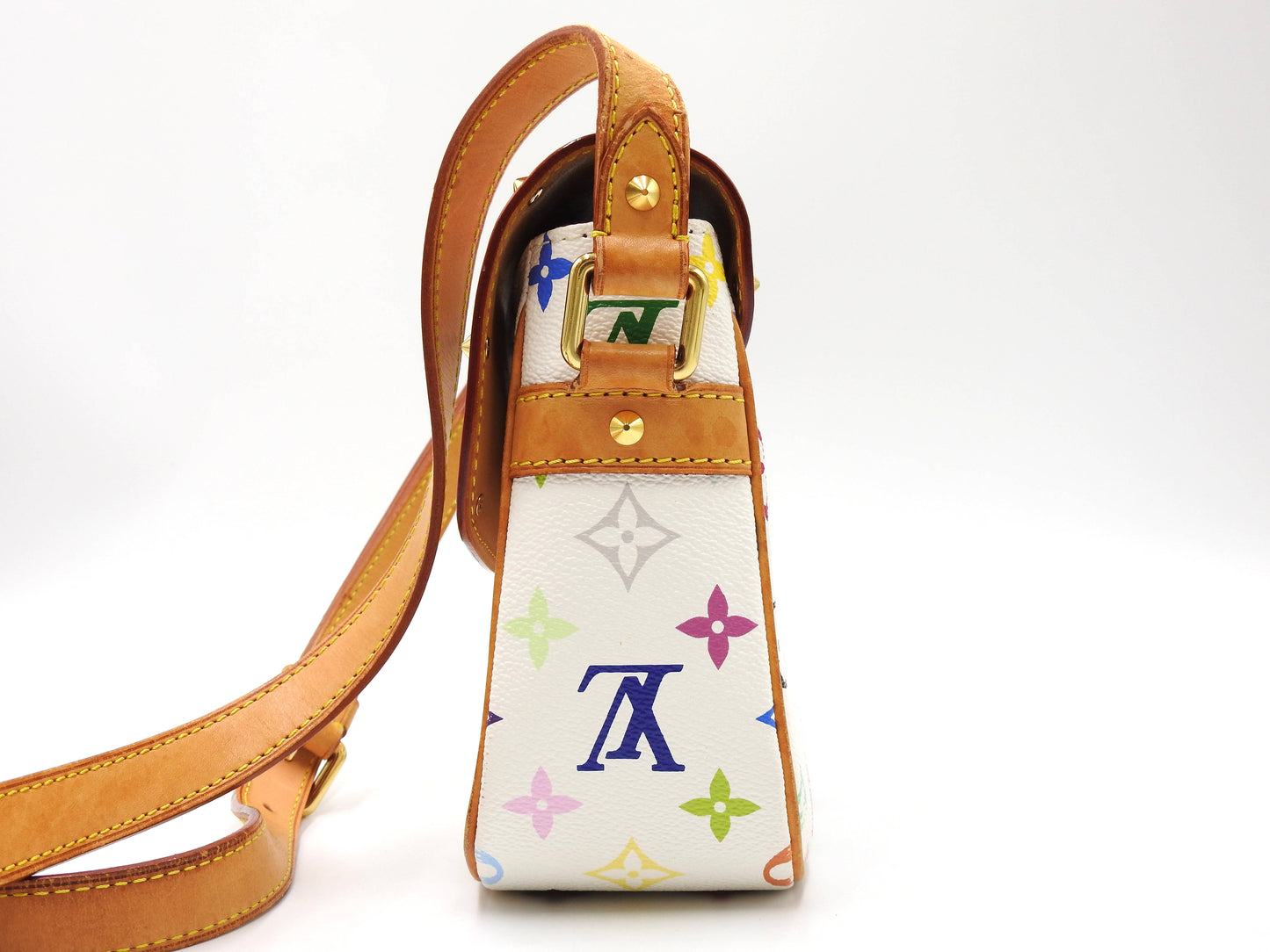 LOUIS VUITTON Sologne Shoulder Bag Monogram Multicolor Bron White M92661