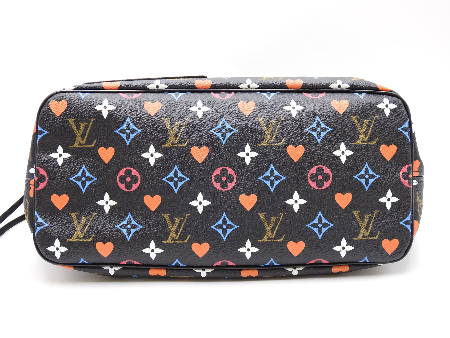 LOUIS VUITTON Game On Neverfull MM Shoulder Tote Bag Black M57483
