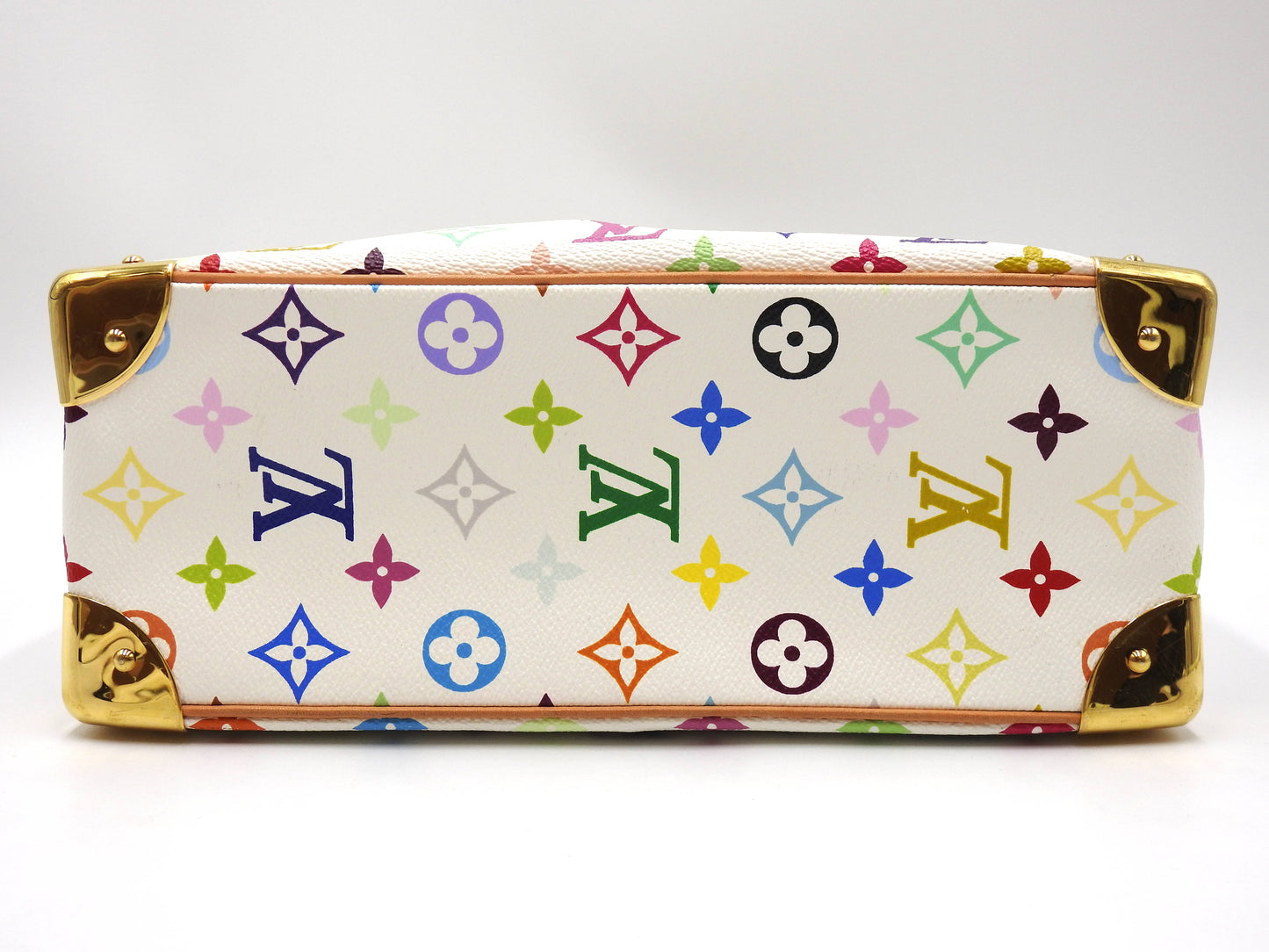LOUIS VUITTON Trouville Hand Bag Multicolor Bron White M92663