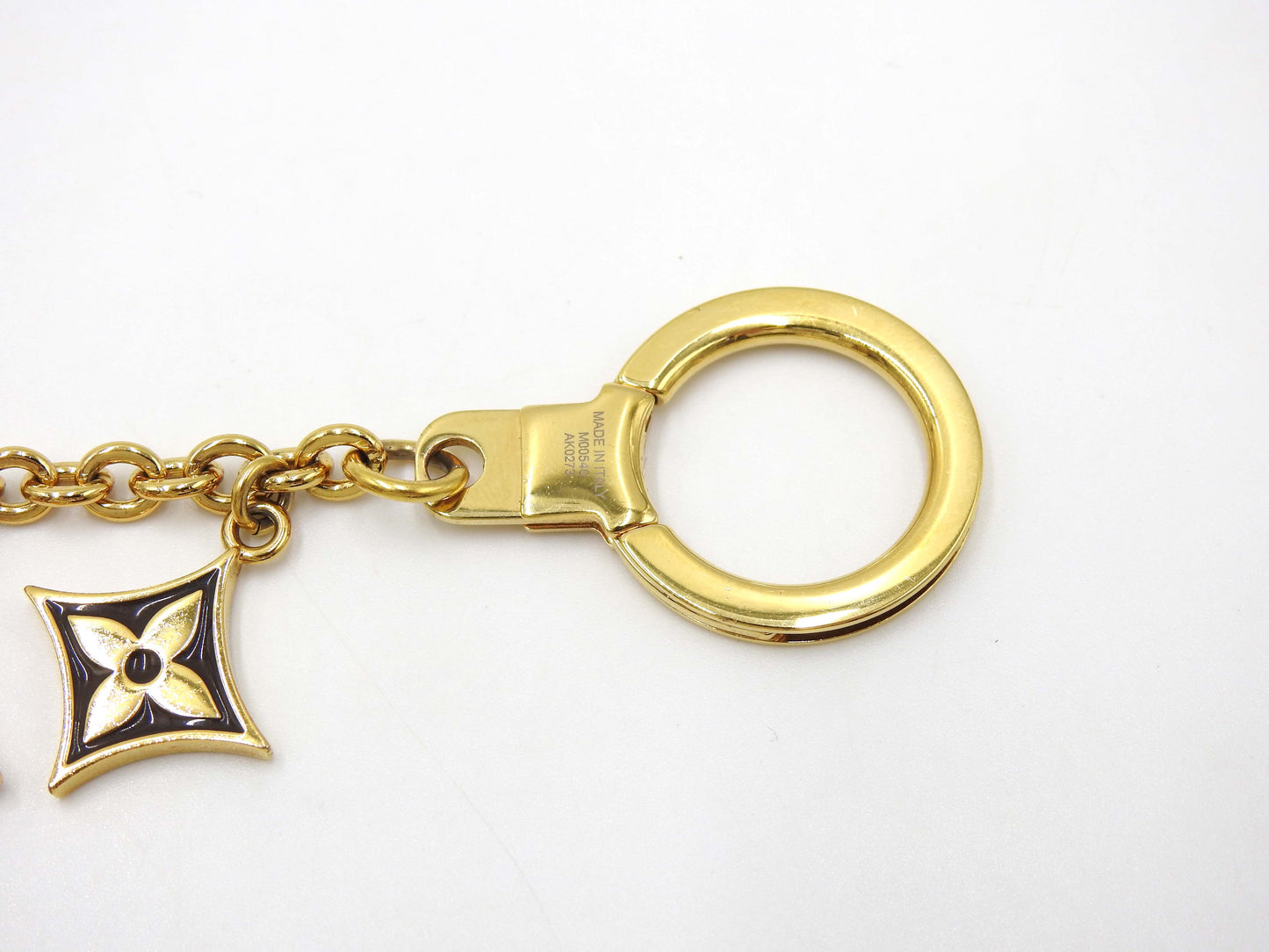 LOUIS VUITTON Spring Street Chain Bag Charm Key Holder GP Gold M0054