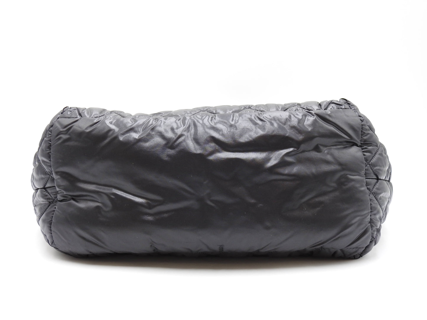 CHANEL Coco Cocoon PM Small Tote Bag Hand Bag Quilting Nylon Black A48610