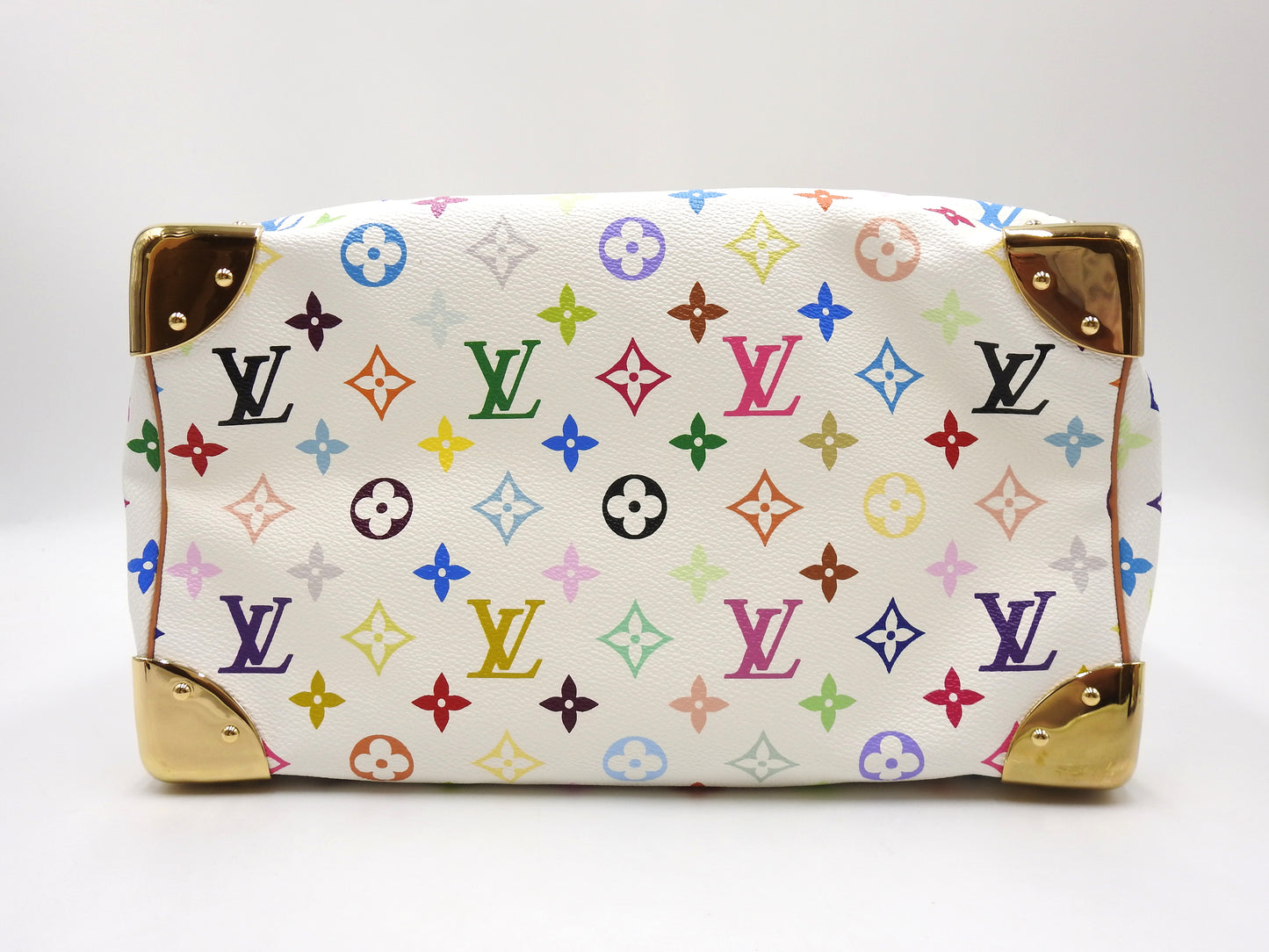 LOUIS VUITTON Speedy 30 Boston Hand Bag Multicolor Bron White M92643
