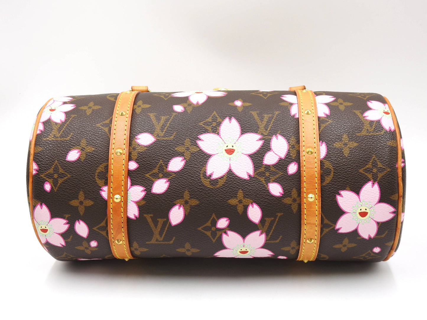 LOUIS VUITTON Papillon Shoulder Hand Bag Monogram Cherry Blossom M9209