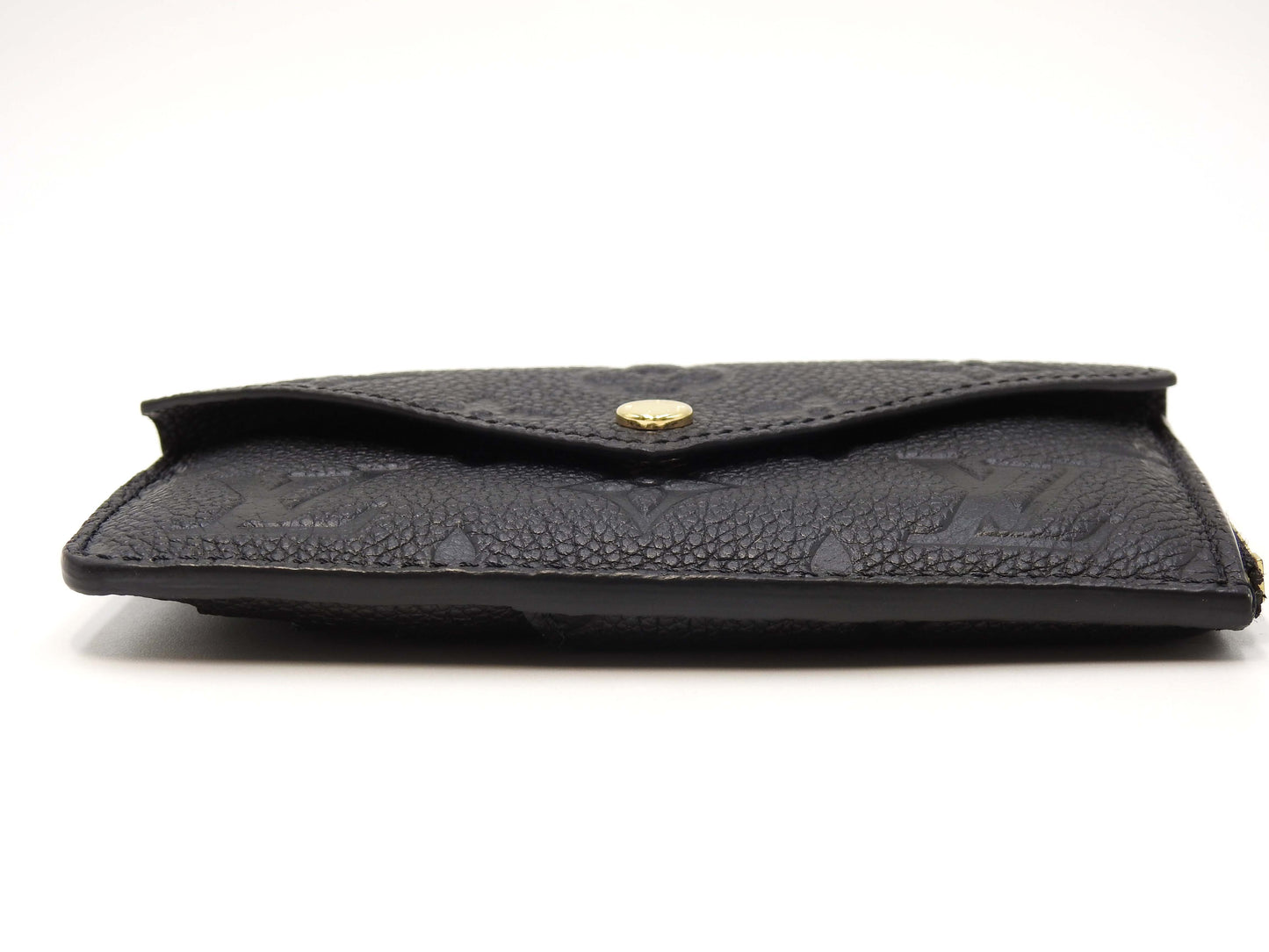 LOUIS VUITTON Monogram Empreinte Verso Coin Purse Card Holder Black M69421