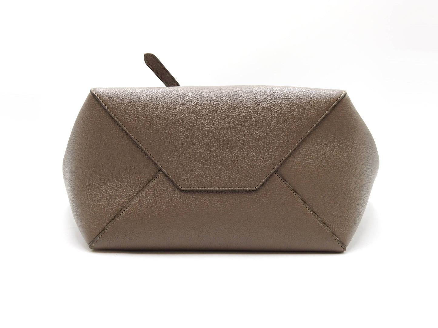 CELINE Cabas Phantom Small Tote Shoulder Bag Calf Leather Gray 189023