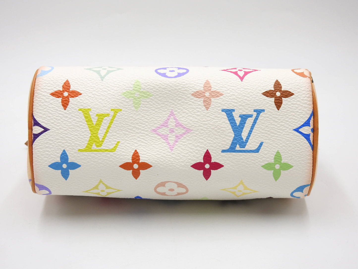 LOUIS VUITTON Monogram Mini Speedy Hand Bag Multicolor Bron White M92645