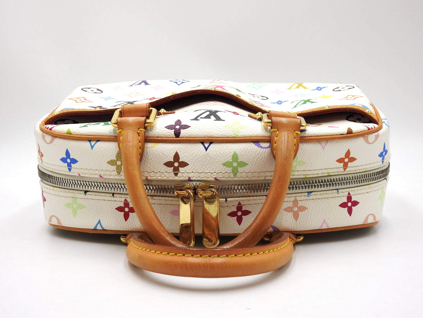 LOUIS VUITTON Trouville Hand Bag Multicolor Bron White M92663