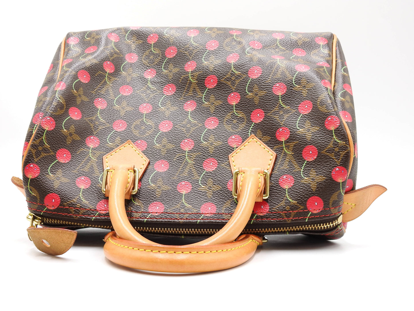 LOUIS VUITTON Monogram Cherry Speedy 25 Hand Bag Boston Bag Canvas M95009