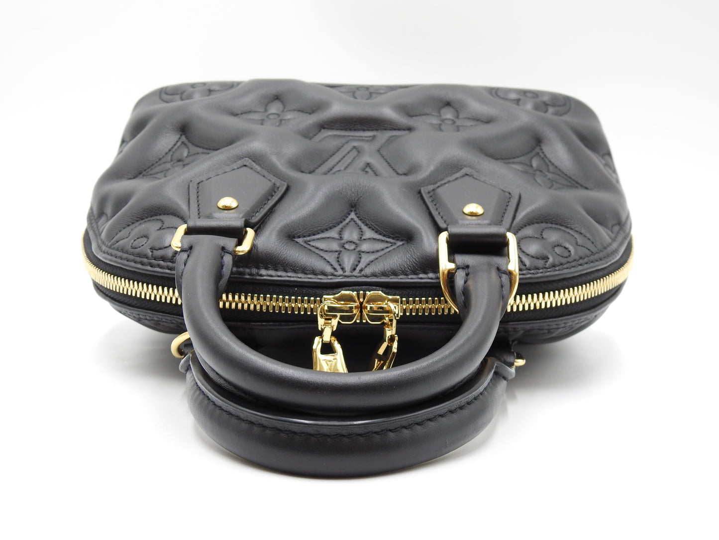 LOUIS VUITTON Alma BB 2way Shoulder Hand Bag Bubblegram Black M59793