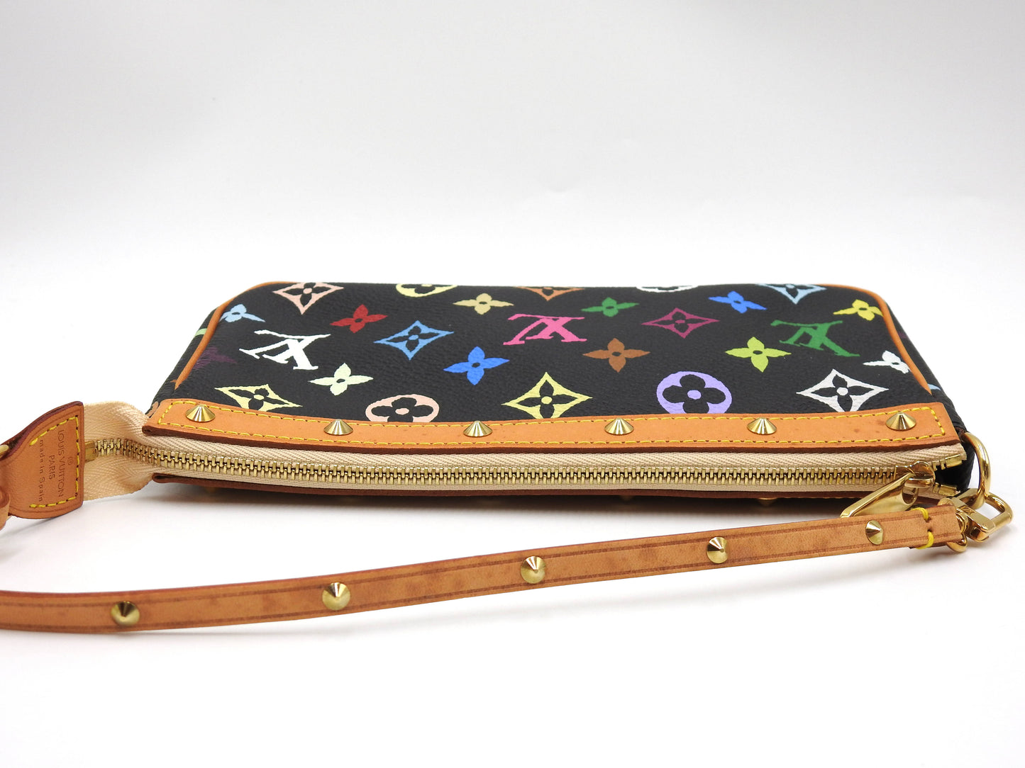 LOUIS VUITTON Pochette Accessories Pouch Monogram Multicolor Noir M92648