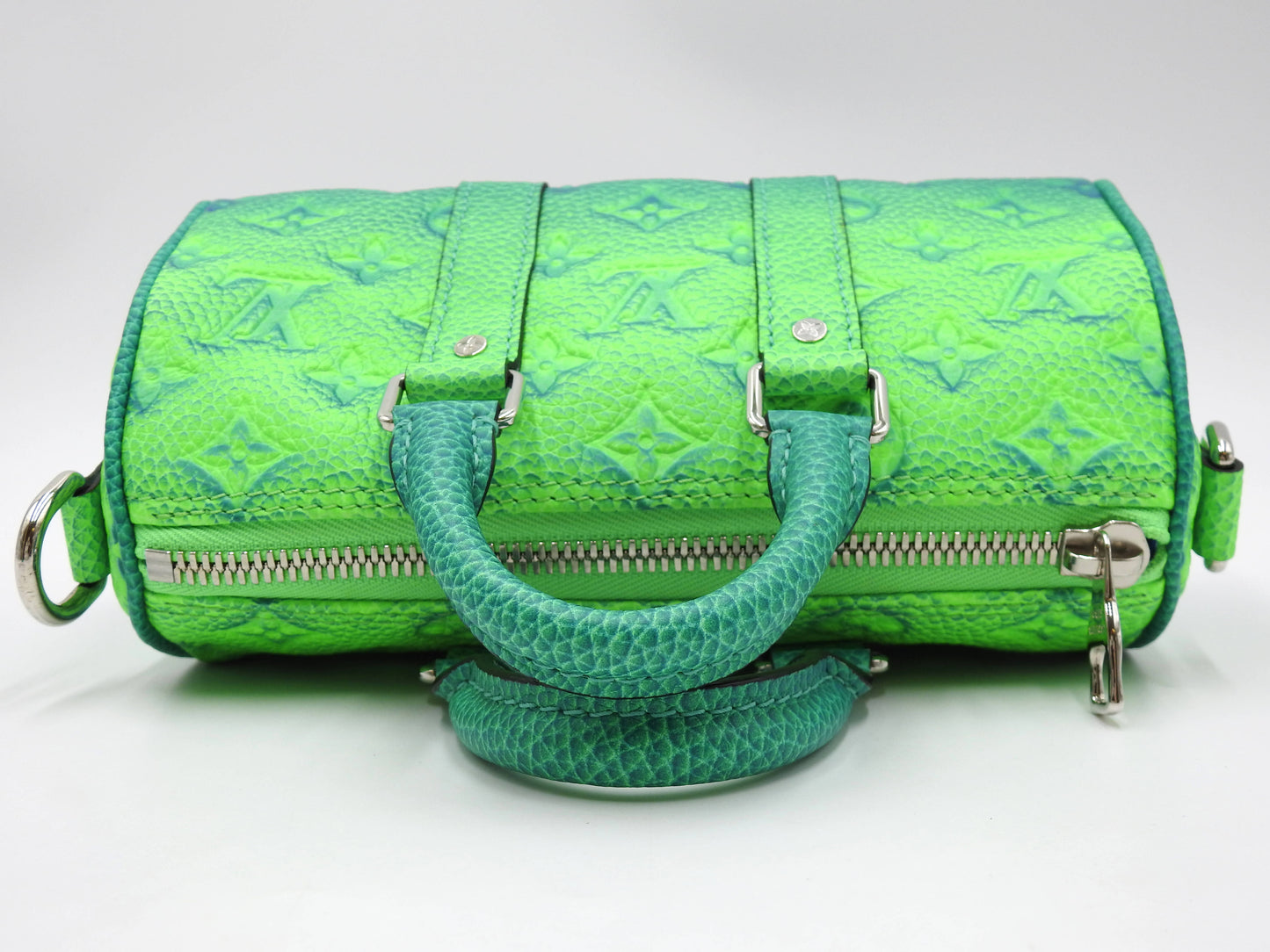 LOUIS VUITTON Keepall XS Shoulder Hand Bag Monogram Illusion Green M59691