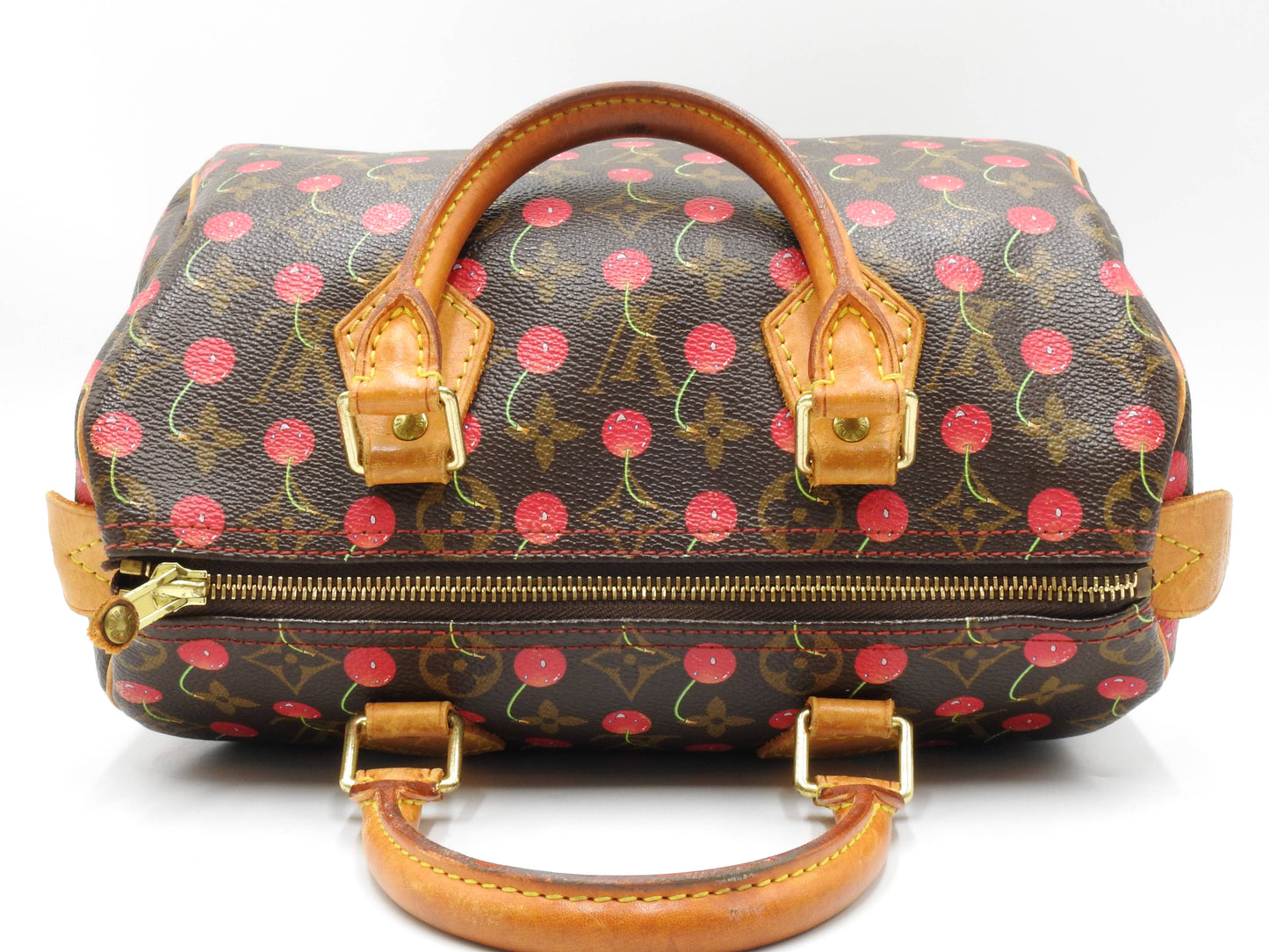 LOUIS VUITTON Monogram Cherry Speedy 25 Hand Bag Boston Bag Canvas M95009