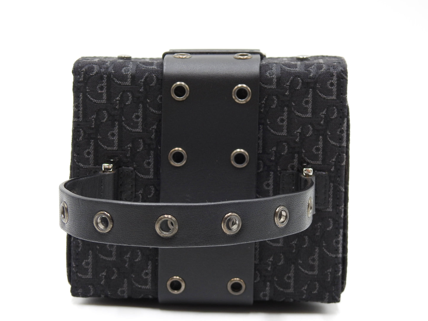 Christian Dior Trotter Street Chic Top Handle Small Vanity Bag Black