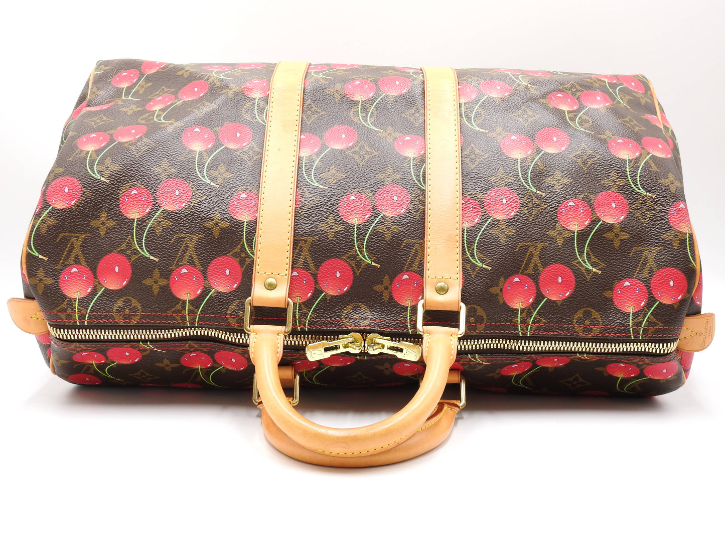 LOUIS VUITTON Monogram Cherry Keepall 45 Hand Bag Boston Bag Canvas M95011