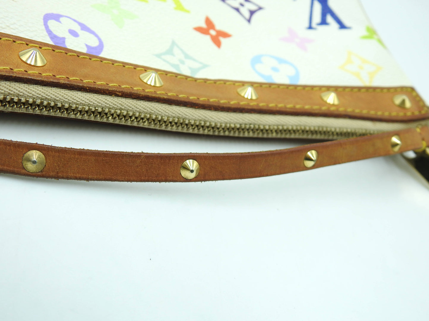 LOUIS VUITTON Pochette Accessory Pouch Monogram Multicolor Bron M92649