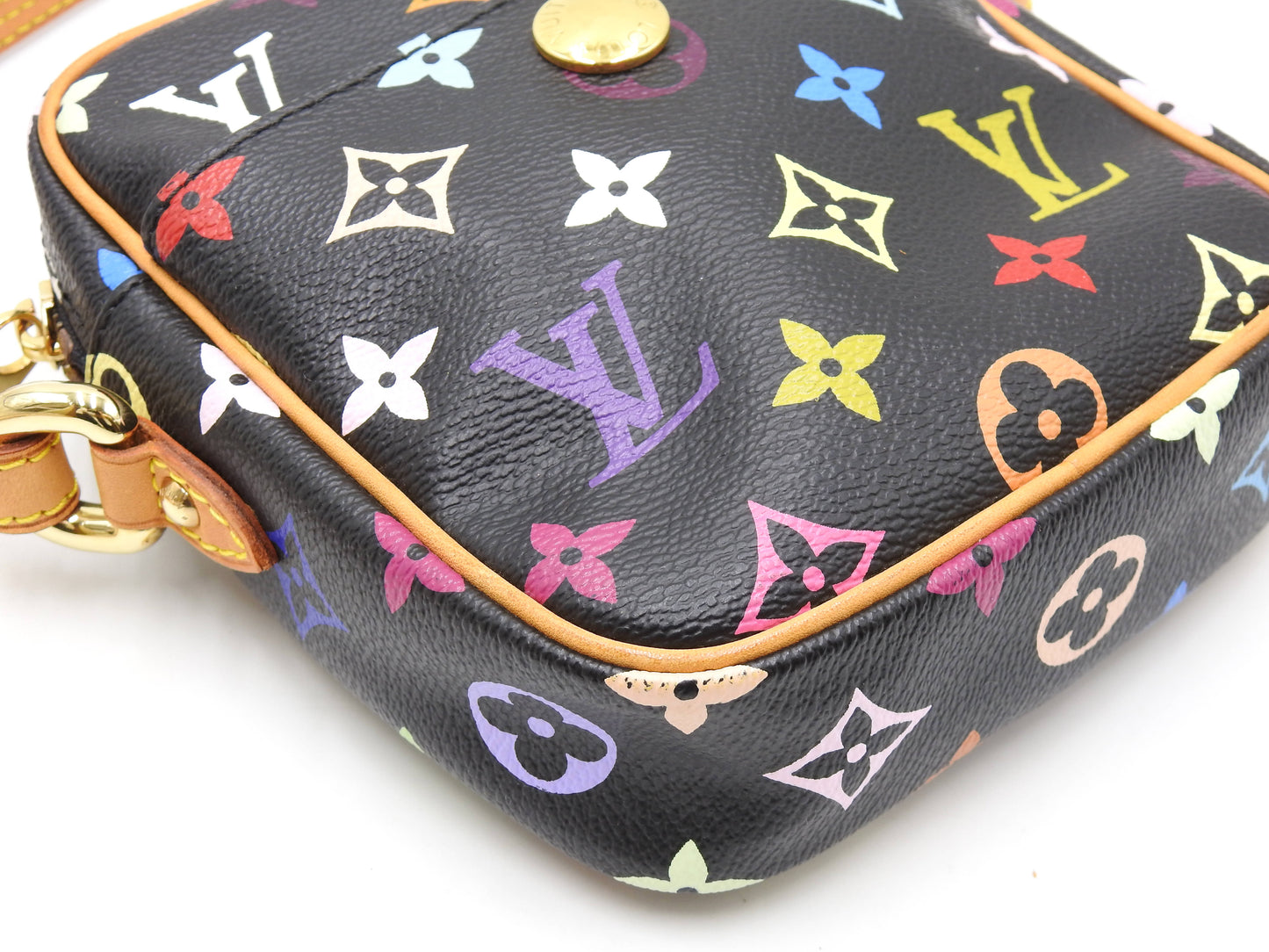 LOUIS VUITTON Monogram Multicolor Rift Shoulder Bag Noir Black M40056